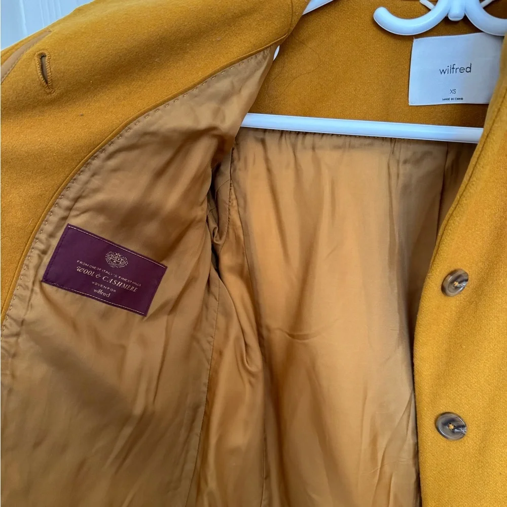 Wilfred Golden Button-Up Coat XS - Picture 2 of 5